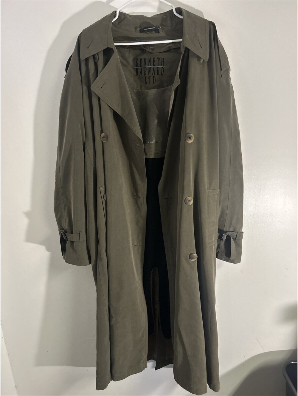 Green Kenneth Barnard Trench Coat Vintage